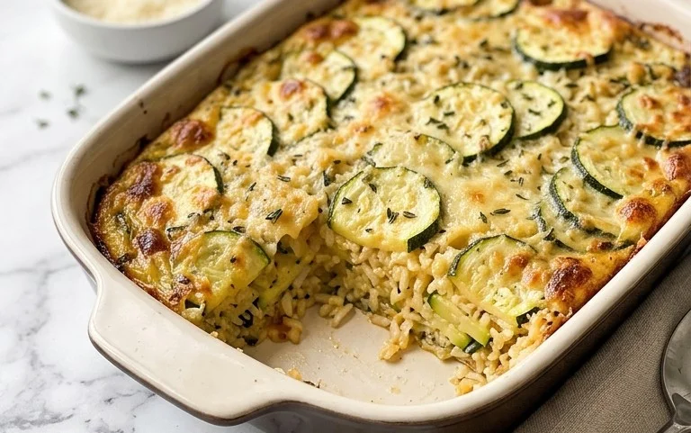 Julia Child's Zucchini and Rice Gratin (Tian de Courgettes au Riz)