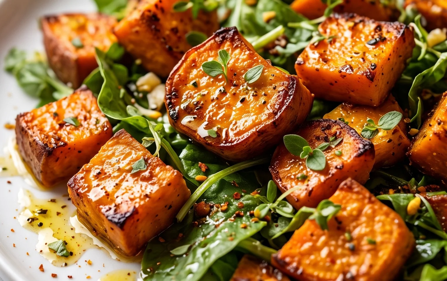 Spiced Sweet Potato Salad with Lemon Vinaigrette