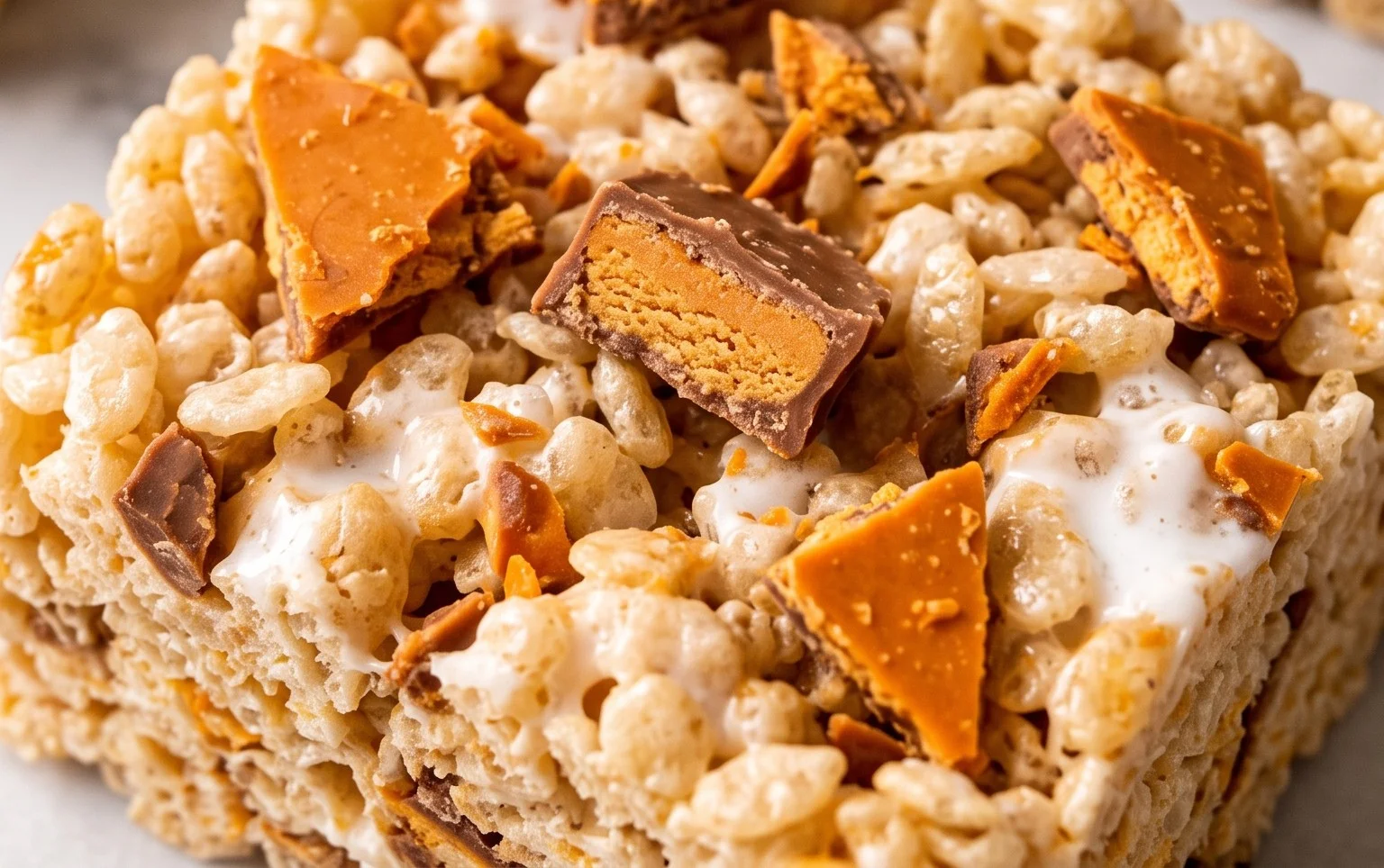 Butterfinger Rice Krispie Treats