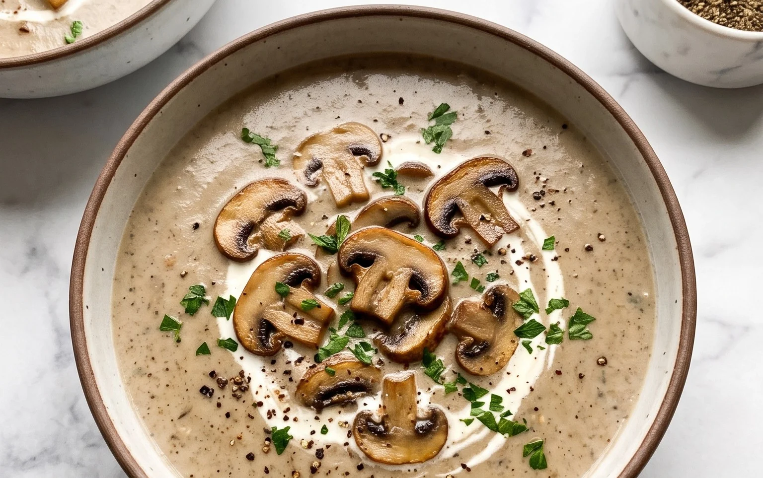 Rich Cream of Mushroom Soup From Scratch