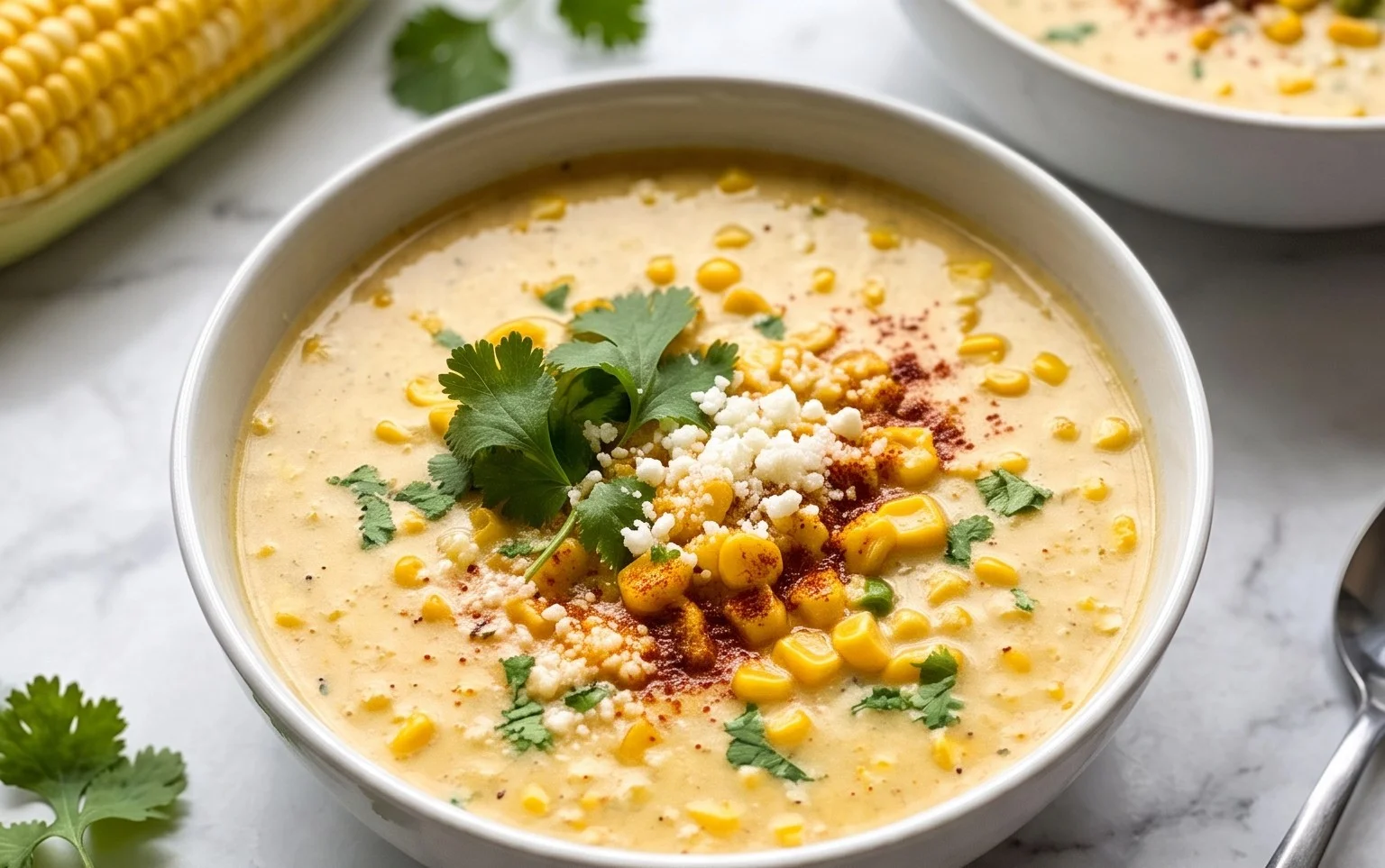 Creamy Mexican Street Corn Soup Recipe